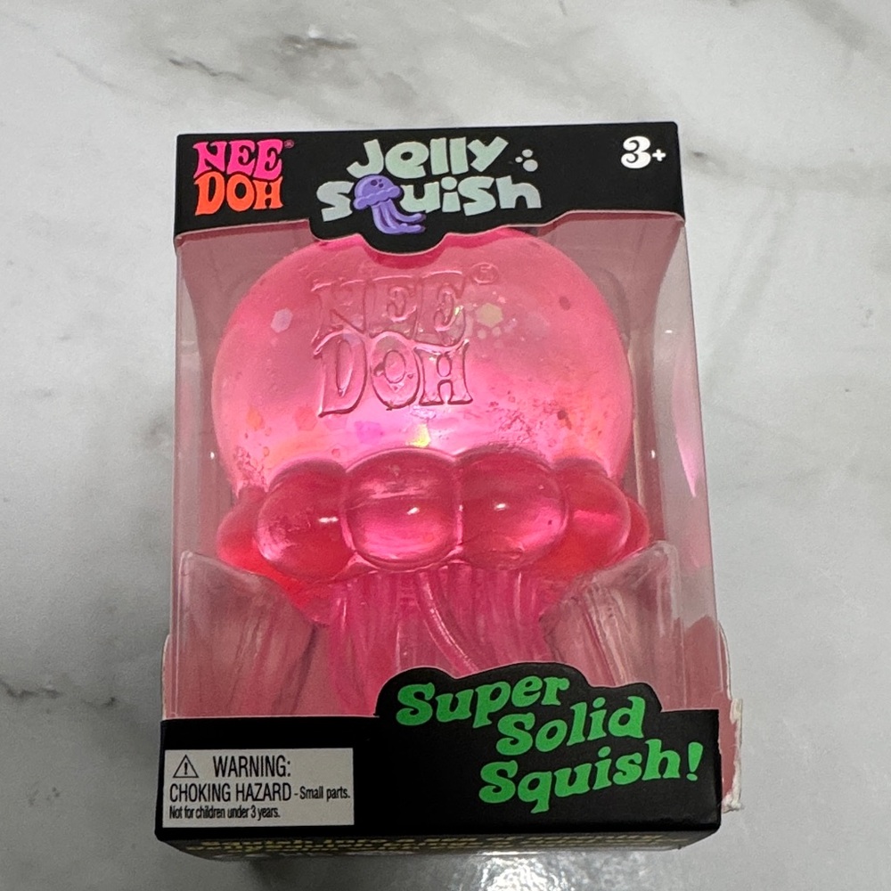 NeeDoh Pink Jelly Squish. New.